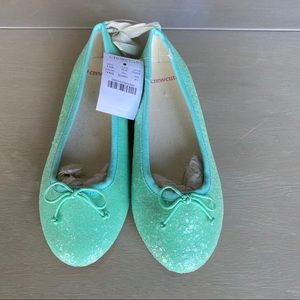 J. Crew Crewcuts Girls Ballet Flats Sea Foam Green
